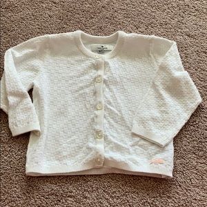 Tom tailor 9M 9 month white cardigan sweater